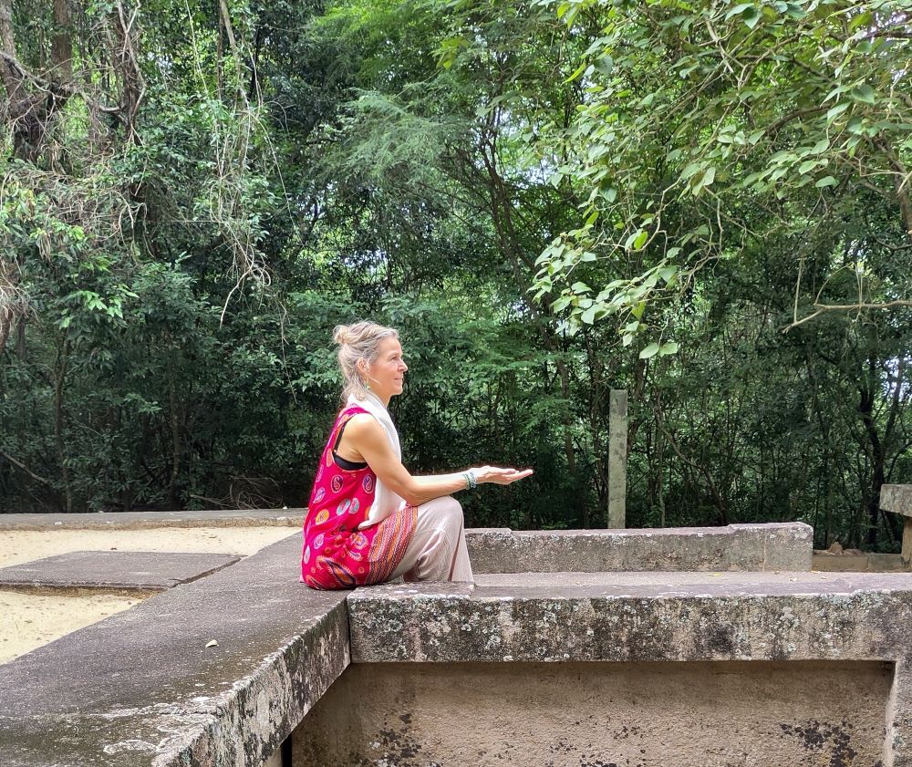 Mirjam in houding van dankbaarheid